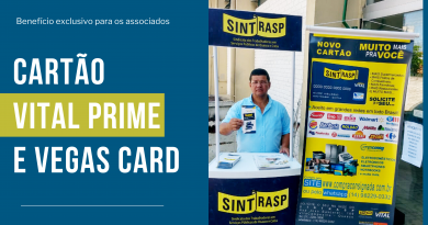 Retire seu cartão de compras Vital Prime e Vegas no Sintrasp. São várias vantagens! Retire seu cartão de compras Vital Prime e Vegas no Sintrasp. São várias vantagens!